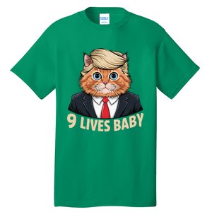 Cat Trump 9 Lives Baby Tall T-Shirt