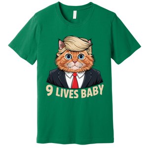 Cat Trump 9 Lives Baby Premium T-Shirt