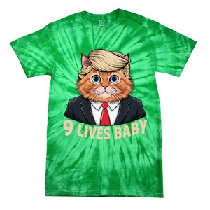 Cat Trump 9 Lives Baby Tie-Dye T-Shirt