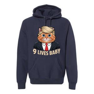 Cat Trump 9 Lives Baby Premium Hoodie