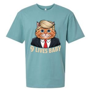 Cat Trump 9 Lives Baby Sueded Cloud Jersey T-Shirt