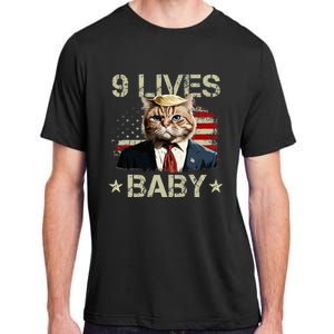 Cat Trump 9 Lives Baby Trump Cat 9 Lives Baby Adult ChromaSoft Performance T-Shirt