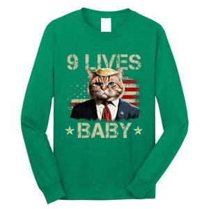 Cat Trump 9 Lives Baby Trump Cat 9 Lives Baby Long Sleeve Shirt