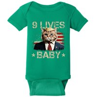 Cat Trump 9 Lives Baby Trump Cat 9 Lives Baby Baby Bodysuit