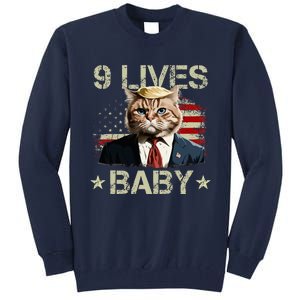 Cat Trump 9 Lives Baby Trump Cat 9 Lives Baby Tall Sweatshirt