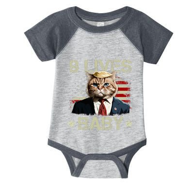 Cat Trump 9 Lives Baby Trump Cat 9 Lives Baby Infant Baby Jersey Bodysuit