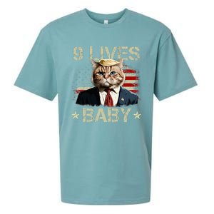 Cat Trump 9 Lives Baby Trump Cat 9 Lives Baby Sueded Cloud Jersey T-Shirt