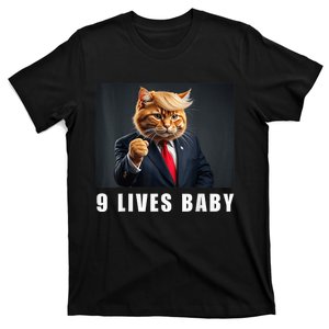 Cat Trump 9 Lives Baby Funny Trump Cat Lovers T-Shirt