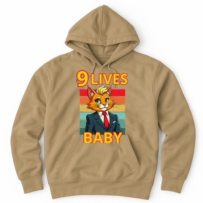 Cat Trump 9 Lives Baby Funny Trump Cat Hoodie