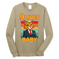 Cat Trump 9 Lives Baby Funny Trump Cat Long Sleeve Shirt