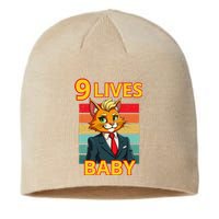 Cat Trump 9 Lives Baby Funny Trump Cat Sustainable Beanie