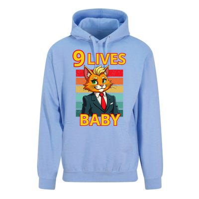 Cat Trump 9 Lives Baby Funny Trump Cat Unisex Surf Hoodie