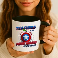 Cool Teachers Are Super Heroes In Disguise Mug