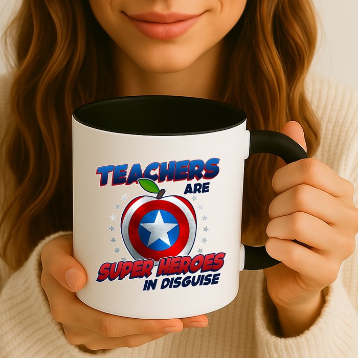 Cool Teachers Are Super Heroes In Disguise Mug