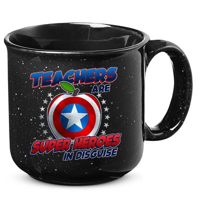 Cool Teachers Are Super Heroes In Disguise 15oz Campfire Ceramic Mug