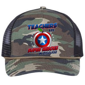 Cool Teachers Are Super Heroes In Disguise Retro Rope Trucker Hat Cap