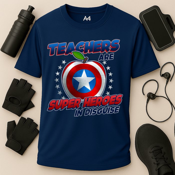 Cool Teachers Are Super Heroes In Disguise Performance Shirt