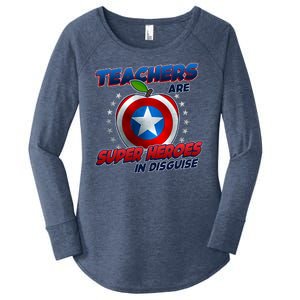 Cool Teachers Are Super Heroes In Disguise Women's Perfect Tri Tunic Long Sleeve Shirt