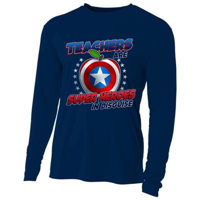 Cool Teachers Are Super Heroes In Disguise Cooling Performance Long Sleeve Crew