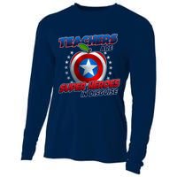 Cool Teachers Are Super Heroes In Disguise Cooling Performance Long Sleeve Crew