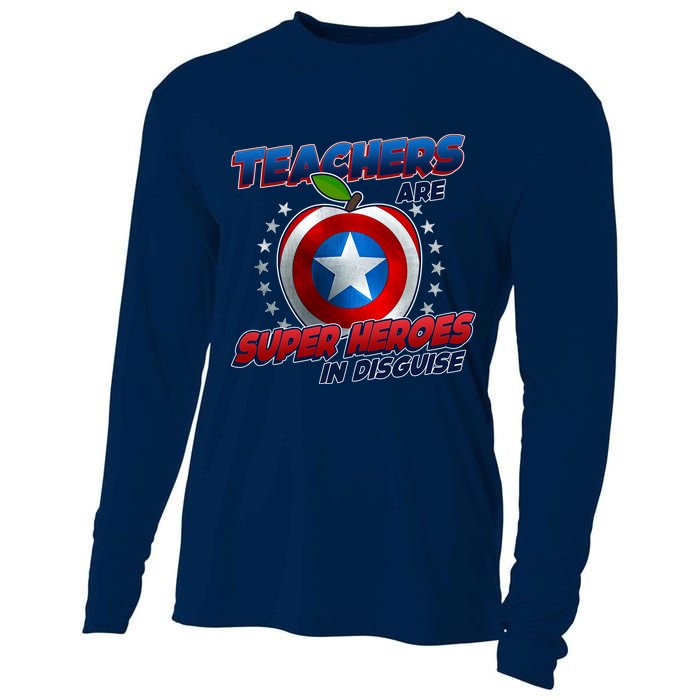 Cool Teachers Are Super Heroes In Disguise Cooling Performance Long Sleeve Crew