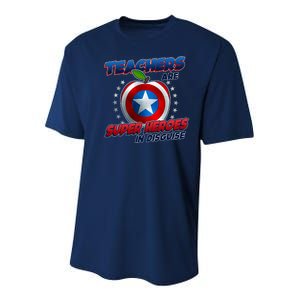 Cool Teachers Are Super Heroes In Disguise Youth Performance Sprint T-Shirt