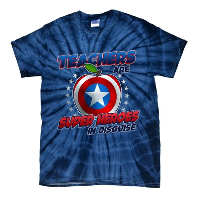 Cool Teachers Are Super Heroes In Disguise Tie-Dye T-Shirt