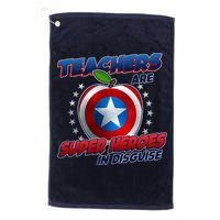 Cool Teachers Are Super Heroes In Disguise Golf Towel
