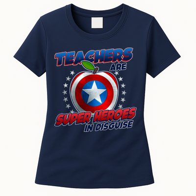 Cool Teachers Are Super Heroes In Disguise Womens T-Shirt