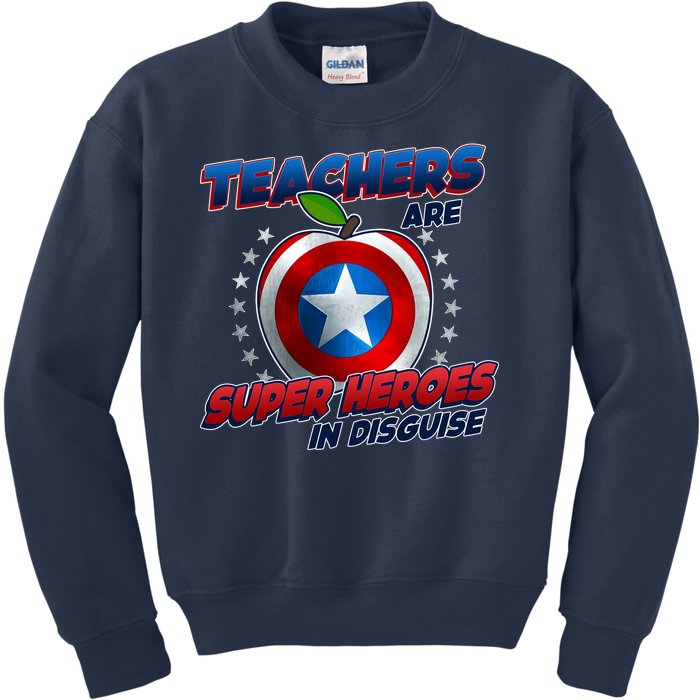 Cool Teachers Are Super Heroes In Disguise Kids Sweatshirt