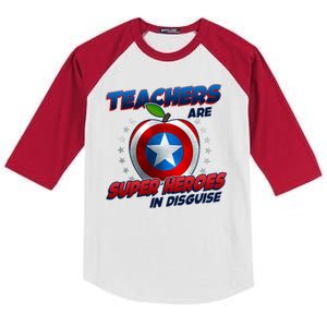 Cool Teachers Are Super Heroes In Disguise Kids Colorblock Raglan Jersey