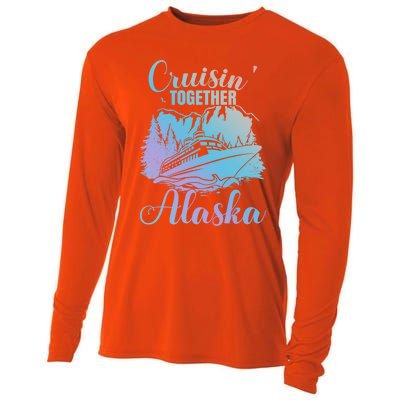 Cruisin' Together Alaska Alaskan Wilderness Great Gift Cooling Performance Long Sleeve Crew