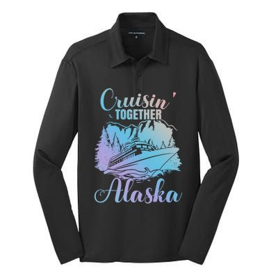 Cruisin' Together Alaska Alaskan Wilderness Great Gift Silk Touch Performance Long Sleeve Polo