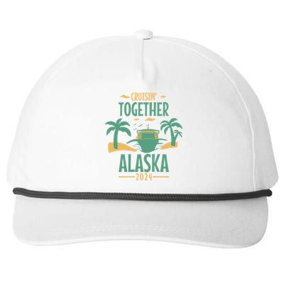 Cruisin' Together Alaska 2024 Alaskan Cruising Trip 2024 Gift Snapback Five-Panel Rope Hat