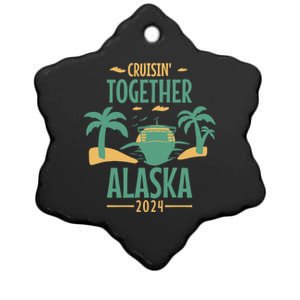 Cruisin' Together Alaska 2024 Alaskan Cruising Trip 2024 Gift Ceramic Star Ornament