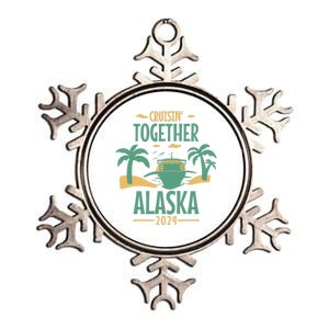 Cruisin' Together Alaska 2024 Alaskan Cruising Trip 2024 Gift Metallic Star Ornament