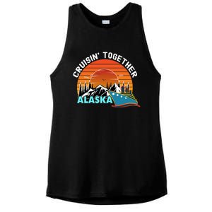 Cruisin' Together Alaska Couples Family Friends Matching Great Gift Ladies PosiCharge Tri-Blend Wicking Tank