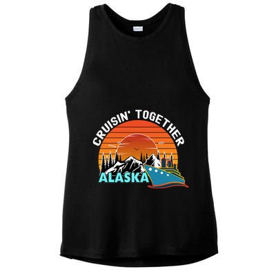 Cruisin' Together Alaska Couples Family Friends Matching Great Gift Ladies PosiCharge Tri-Blend Wicking Tank