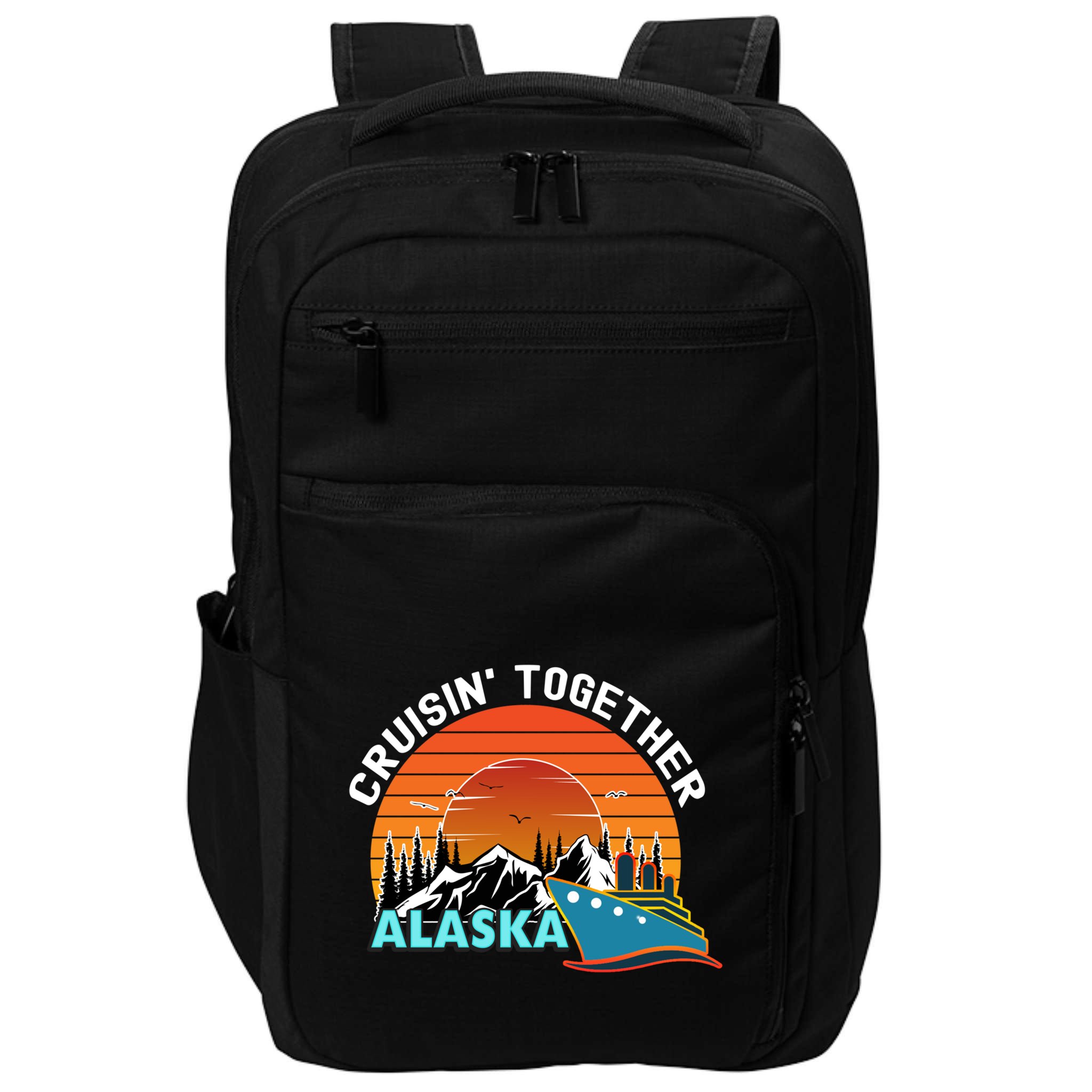 Cruisin' Together Alaska Couples Family Friends Matching Great Gift Impact Tech Backpack