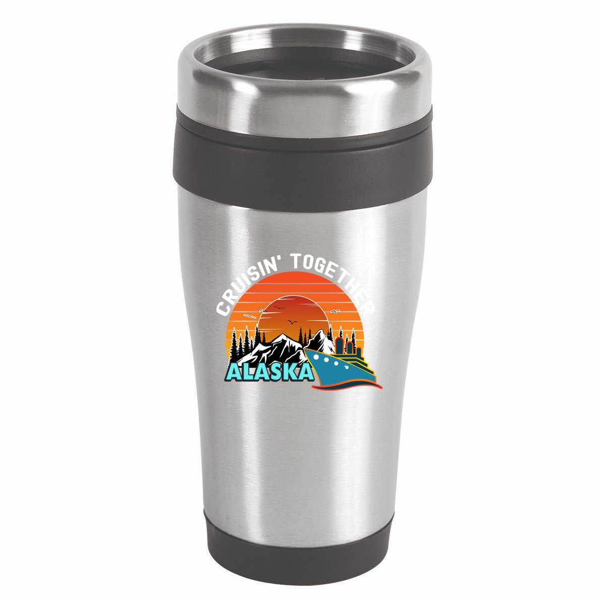 Cruisin' Together Alaska Couples Family Friends Matching Great Gift 16oz Travel Tumbler