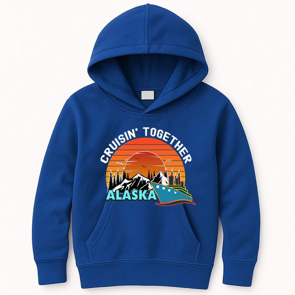 Cruisin' Together Alaska Couples Family Friends Matching Great Gift Kids Hoodie