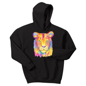 Colorful Tiger Art Cool Gift Kids Hoodie