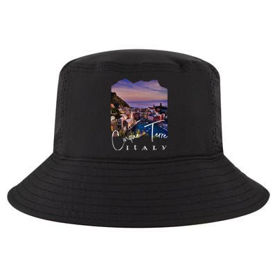 Cinque Terre At Night Cinque Terre Souvenir Cool Comfort Performance Bucket Hat