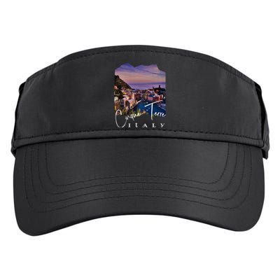 Cinque Terre At Night Cinque Terre Souvenir Adult Drive Performance Visor