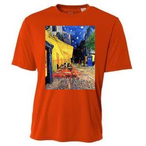 Cafe Terrace At Night Doctor Visit Cooling Performance Crew T-Shirt