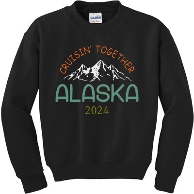 Cruisin Together Alaska 2024 Family Cruise Kids Sweatshirt