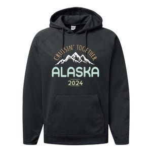 Cruising Together Alaska 2024 Family Trip Family Matching Performance Fleece Hoodie