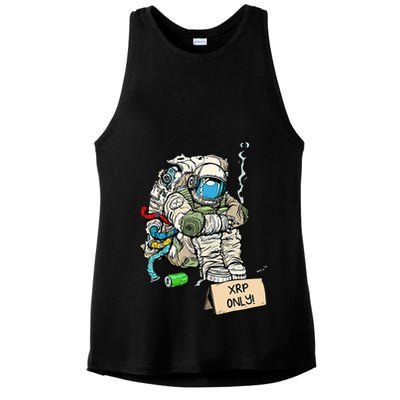 Cryptocurrency Talk - Astronaut Hodler Begging For XRP Ladies PosiCharge Tri-Blend Wicking Tank