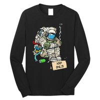 Cryptocurrency Talk - Astronaut Hodler Begging For XRP Long Sleeve Shirt