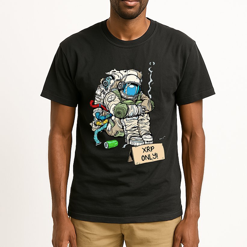Cryptocurrency Talk - Astronaut Hodler Begging For XRP Tall T-Shirt